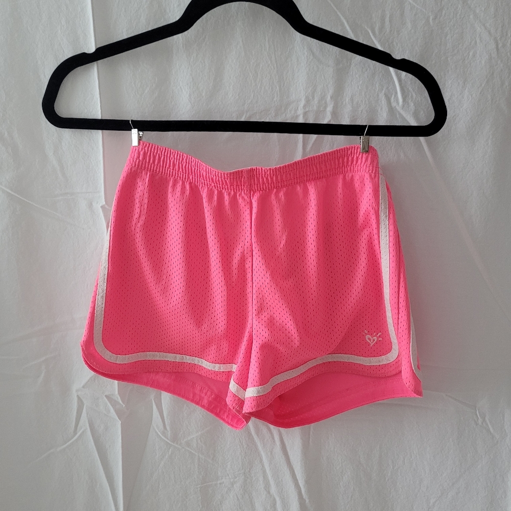Pink athletic shorts